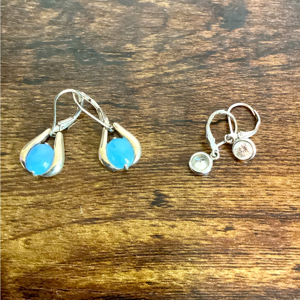 Two pair of earrings